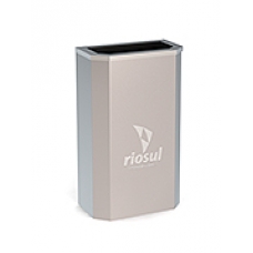 LIXEIRA INOX PARA SHOPPING PALMETAL - Modelo A03