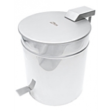 LIXEIRA COM PEDAL INOX PALMETAL - volume de 117L.